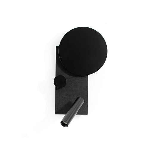 Faro KLEE Leeslamp links structuur zwart 2700K