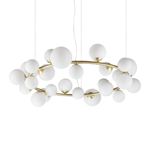 Ideal Lux PERLAGE Bolvormige hanglamp voor plafond, wit, 25x G9