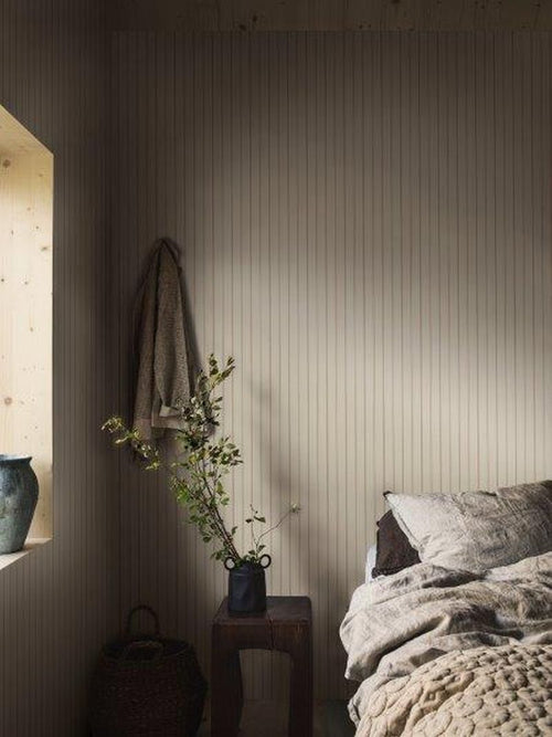 Borastapeter behang strepen donker beige - 53 cm x 10.05 m - 661053 - vtwonen shop