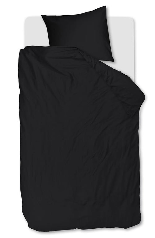 Beddinghouse Change dekbedovertrek - Effen - Eenpersoons - 140x200/220 - Black - vtwonen shop