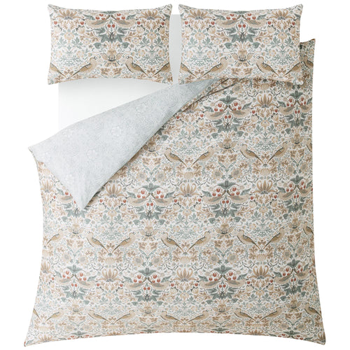William Morris at Home Dekbedovertrek Tweepersoons - Strawberry Thief 200 x 200cm - vtwonen shop
