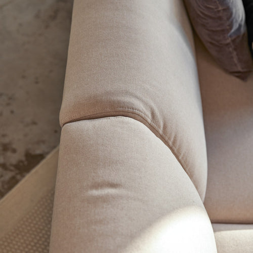 Tikamoon Hoekbank links in ecru stof 270 x 180 cm - Beige