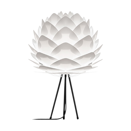 Umage Silvia Medium tafellamp white - met tripod zwart - Ø 50 cm - vtwonen shop