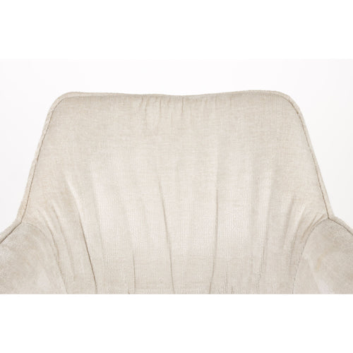 Housecraft Living Kodak Eetkamerstoelen Armleuning Beige - Set van 2