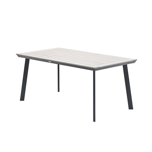 Vigo tafel - 160x90 cm - carbon black - light teak Vironwood