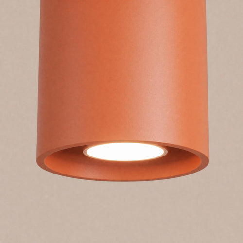 Sollux Lighting Plafondlamp ORBIS 1 rode oker - 10x10x10cm