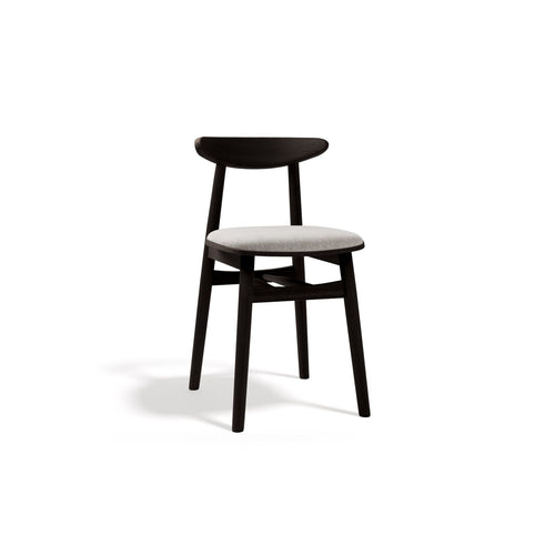 Set van 2 stoelen Bony structurele stof lichtgrijs - 47x42x80cm