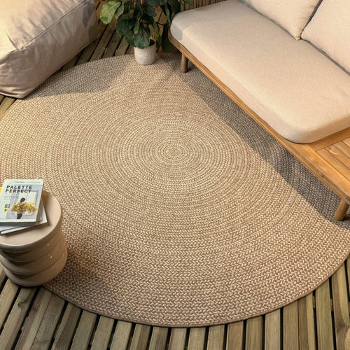 Rond buitenkleed Solid jute - Interieur05 - 200 x 200 cm - vtwonen shop