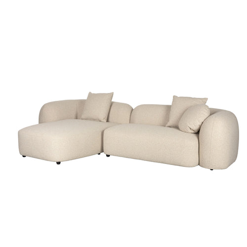 Housecraft Living Perry 3-Zitsbank Chaise Longue Links Beige