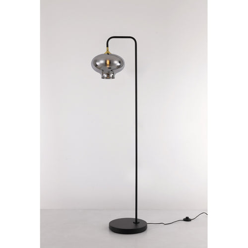 Artdelight Vloerlamp Dajano 1L - Zwart/Goud