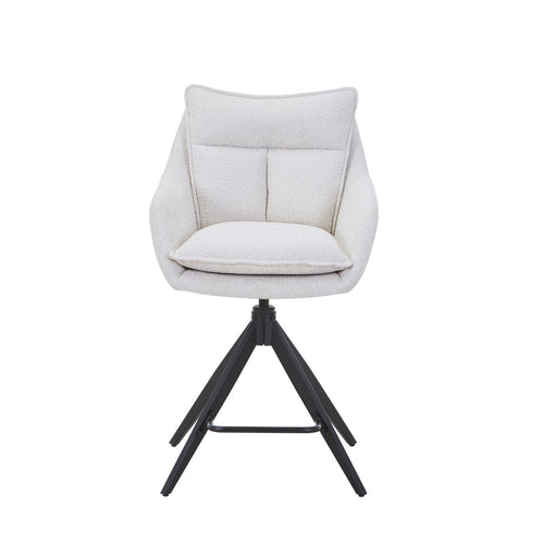 DÉJA Living Barkruk Manon - Beige - Draaibaar - 65cm - Set van 2