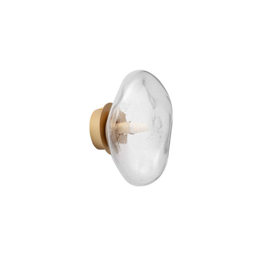 Nova Luce KING 22 cm wandlamp, messing goud, geblazen heldere LED G9 1x5W