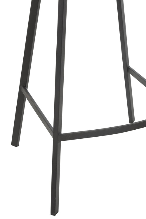 J-Line barstoel Kent - metaal/polyester - wit