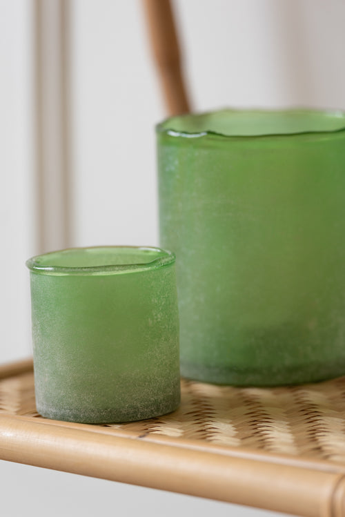 J-Line theelichthouder Ruby - glas - groen - 3 stuks - vtwonen shop