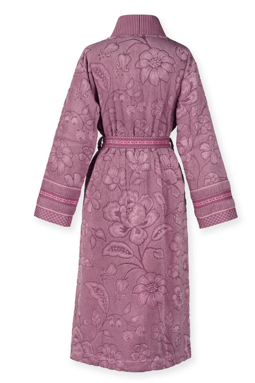 Pip Studio Badjas Jasmin Jacquard - L - Licht roze