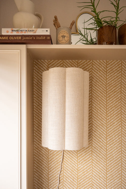 vtwonen wandlamp FRINGE - naturel - 15x10x30.5cm - vtwonen shop