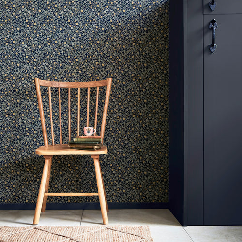 William Morris at Home Vliesbehang - Clover Midnight