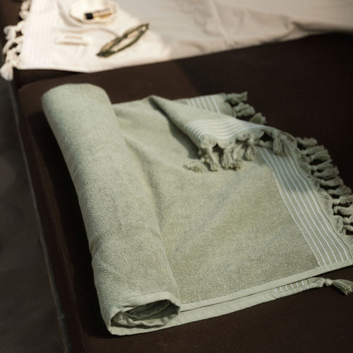 Walra - Hamamdoek Soft Cotton - 100x180 cm - Groen