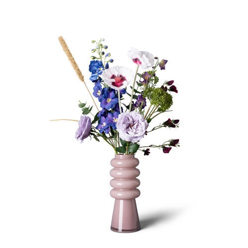 Madame Fleurie zijden boeket Table d'Hôtes - Cosy Vibes - met vaas - vtwonen shop