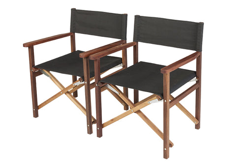 MaximaVida regisseursstoel XXL Cannes zwart 2 stuks- uit exclusief mahoniehout - vtwonen shop