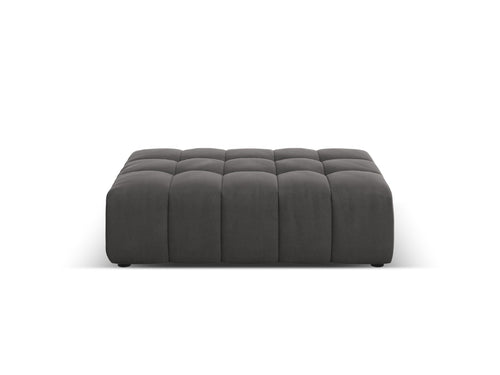 Cosmopolitan Design Poef Chicago flueel grijs - 84x102x42cm