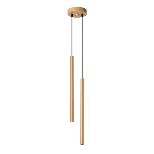 Sollux Lighting Hanglamp PASTELO 2 goud - 15x15x118cm