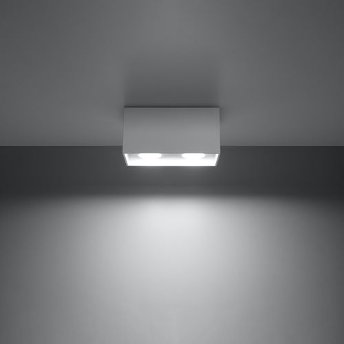 Sollux Lighting Plafondlamp QUAD wit - 20x10x10cm