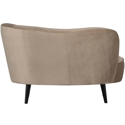 WOOOD loungefauteuil rechts Sara - Velvet - Khaki - 71x112x81 - vtwonen shop