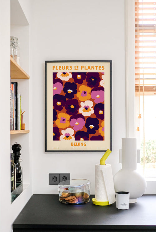 Zoe - Fleurs et Plantes - Beijing - PSTR studio Kunst Poster - vtwonen shop