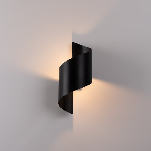 Sollux Lighting Wandlamp TALASSA zwart - 15x13x31cm