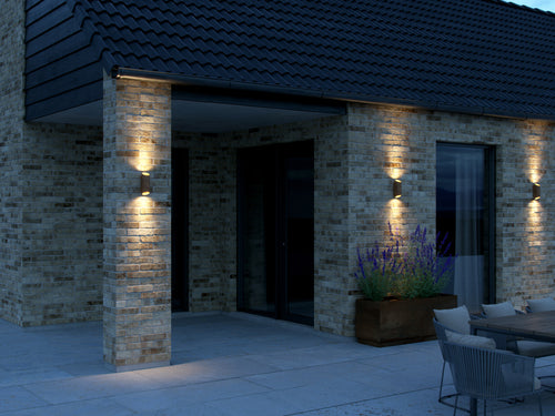 Nordlux Nico Wandlamp Buiten - Ø7,7cm - 2-lichts GU10 - IP54 - Roest