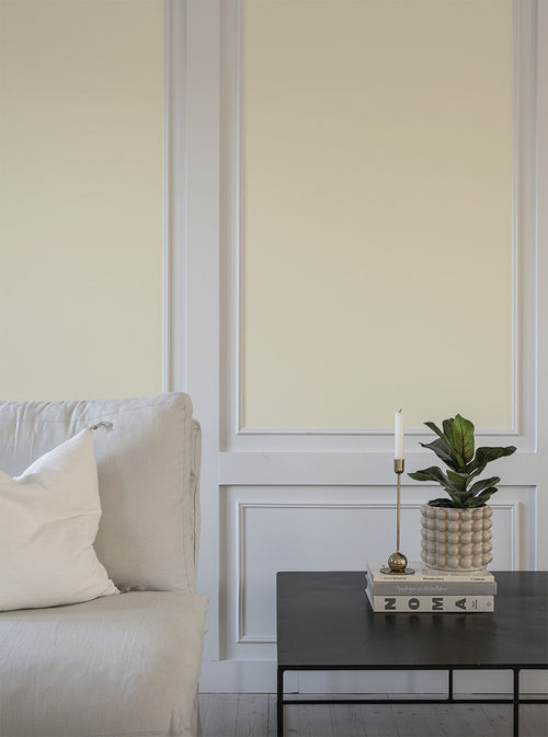 Duro Wallpaper behang effen crème beige - 53 cm x 10.05 m - 662205 - vtwonen shop