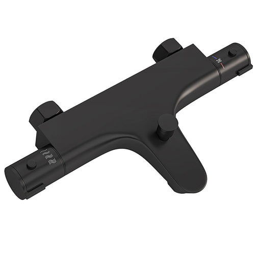 LOMAZOO thermostatische badkraan - mat zwart - 15 cm