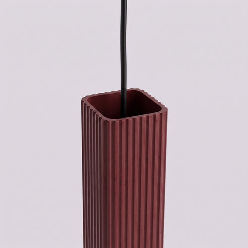 Sollux Lighting Hanglamp RAYO 3L bordeaux - 45x6x98cm