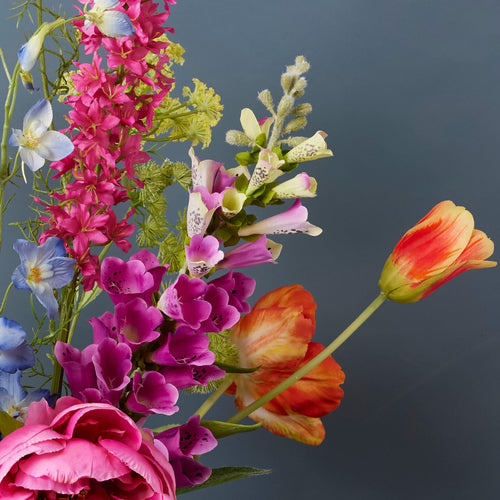 Madame Fleurie zijden boeket Floral Symphony Grande - Eclectic style - met vaas - vtwonen shop