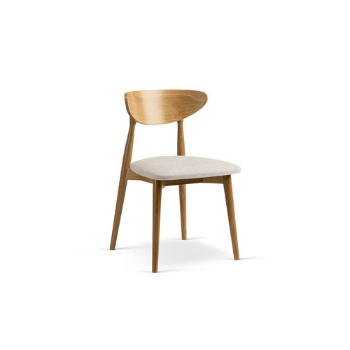 Set van 2 stoelen Leon chenille beige - 48x47.5x79cm