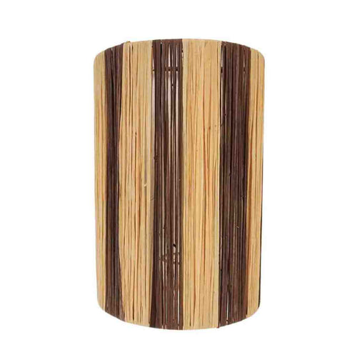 MÔMÉ Wandlamp Ligne - naturel/bruin - raffia - 27 x 20 x 11 cm - boho look - vtwonen shop