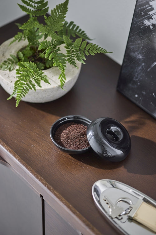 Yamazaki Keramische Luchtverfrisser Houder - Tower - Zwart - vtwonen shop