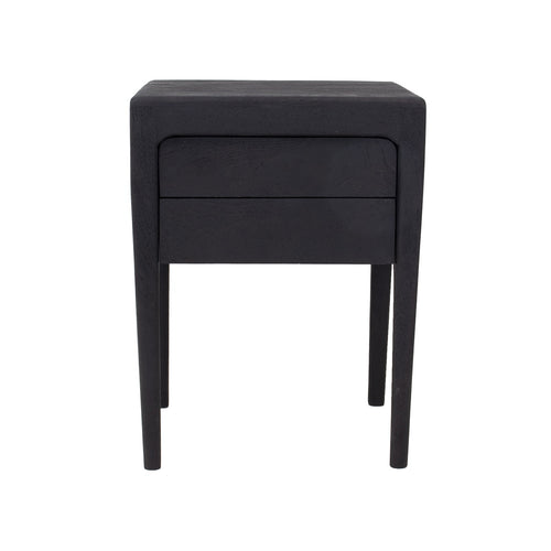 Giga Meubel Nachtkastje Berend - Zwart - Mangohout - 46x38x60cm