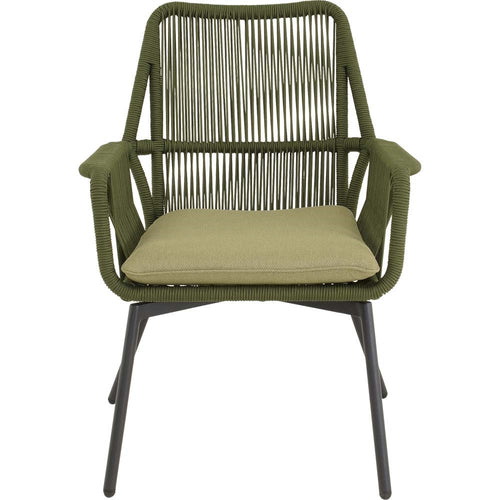 Lesli Living bistrostoel Silas - groen - 64x69x92cm - set van 4