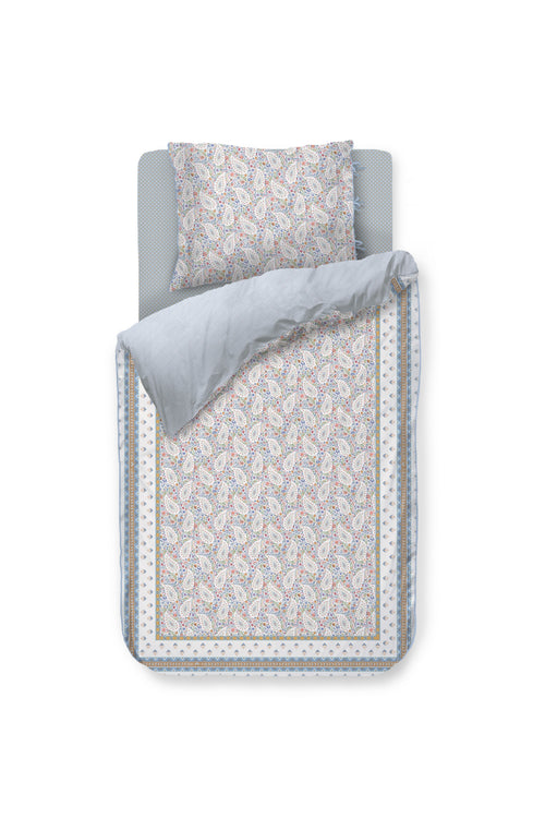Pip Studio Dekbedovertrek Kairi Bloom - 140 x 200/220 cm - Licht blauw