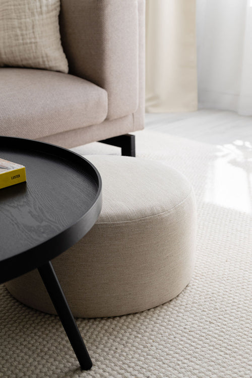 noo.ma FOLK Poef - Cream Beige - vtwonen shop