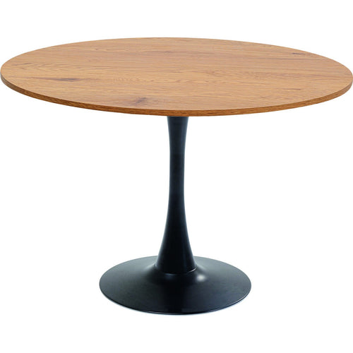 Kare Design Eettafel Schickeria Ø110cm eik en zwart
