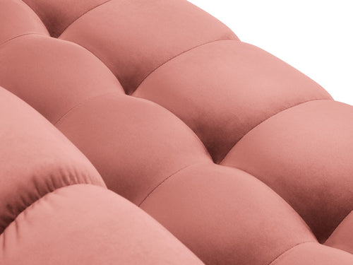 Cosmopolitan Design linker hoekbank Bali 5-zits, flueel, roze - 185x293x75cm