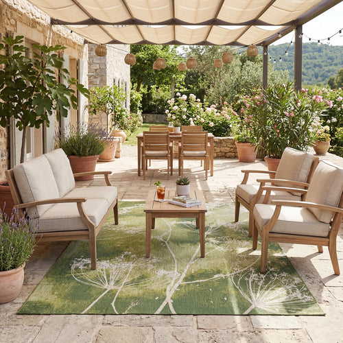 Lola&Moi vloerkleed Grasshopper - groen - 200x280cm