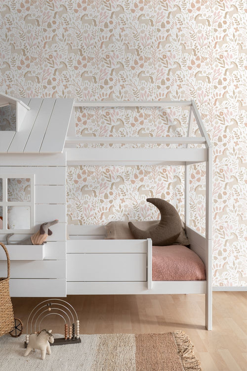 ESTAhome behang unicorns beige - 53 cm x 10.05 m - 139873