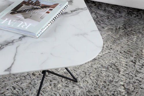 Rebellenclub Salontafel Ludlow - 80 x 80 cm - Wit