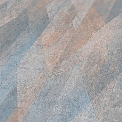 Livingwalls behang grafisch motief blauw en beige - 53 cm x 10.05 m - AS-391041 - vtwonen shop