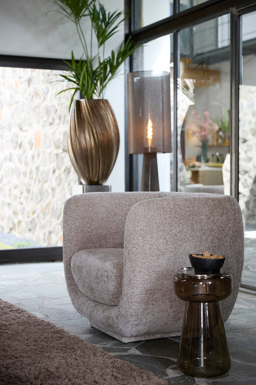 Light & Living stoel KIALY - 105x85x81cm - bruin