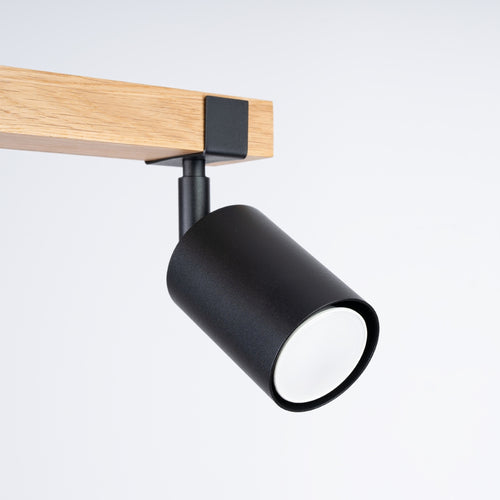 Sollux Lighting Plafondlamp FAGER 2 zwart - 38x6x17,2cm